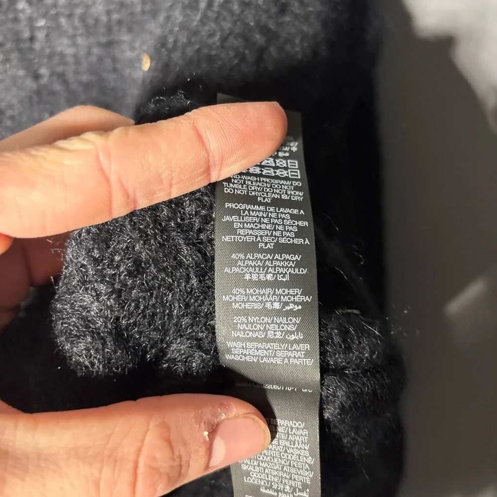 Sweaty Betty Boucle Alpaca Mohair Blend Sweater Womens Size 6 - Picture 5 of 5